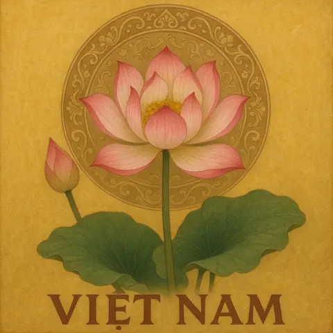 Lotus Flower Representing Deep Cultural Significance in Vietnam