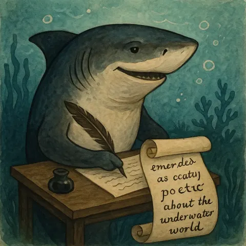 Shark Gained Renown as a Gifted Poet