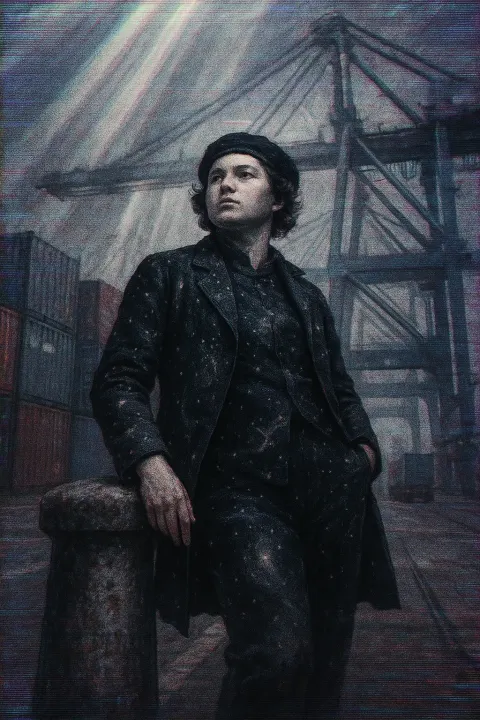 Androgynous Figure with a Round Face