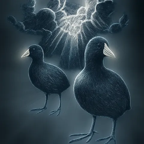 Two Varied American Coots