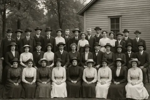 Large Gathering of Men