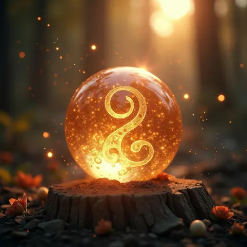 Runed Crystal Orb Heralding AI Innovation