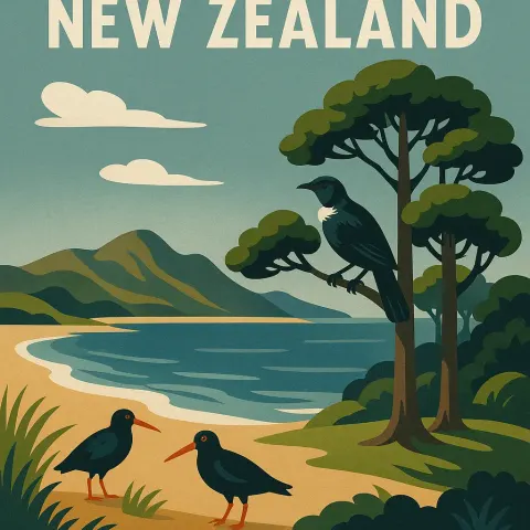 Book Cover Titled "A Concise History of New Zealand"