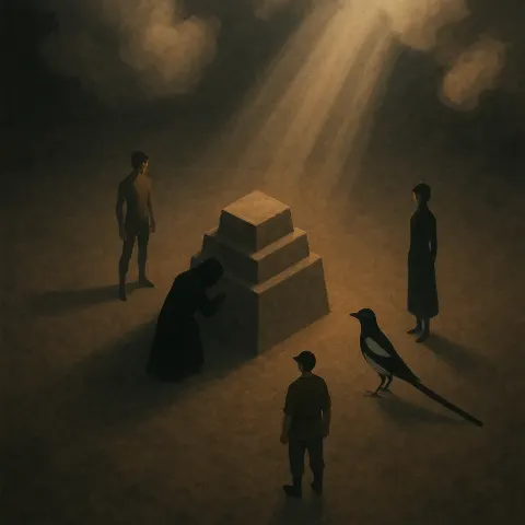Amidst Dramatic Volumetric Clouds Pierced by God Rays