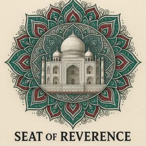 Majestic Portrayal of the Taj Mahal Taking Center Stage