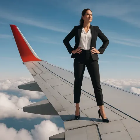 Woman Poised with Confidence