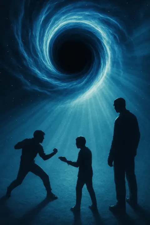 Artistic Representation of a Black Hole or Wormhole Dominates