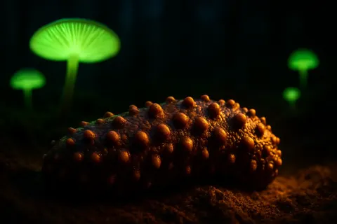 Single Dark Brown Sea Cucumber
