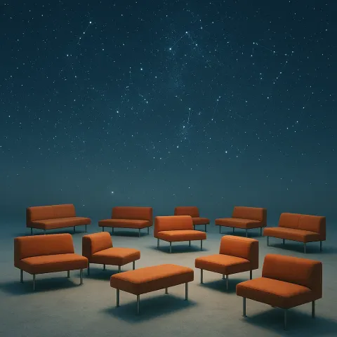 Against a Backdrop of Countless Twinkling Stars and Recognizable Constellations