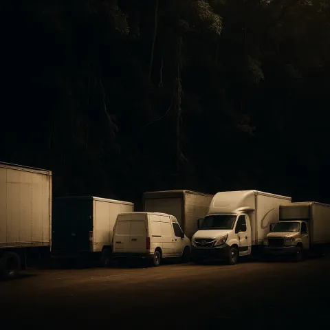 Several Moving Vans Create an Unexpected