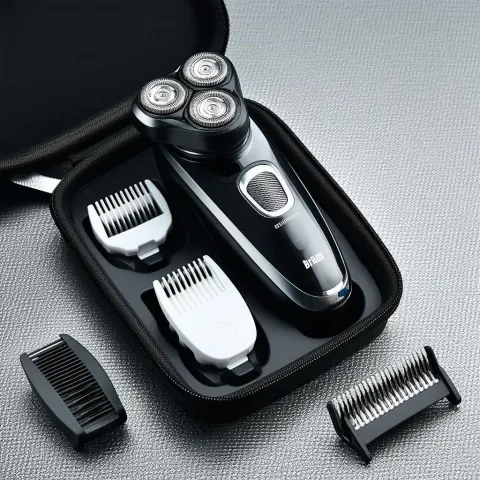 Braun Shaver Kit in Grainy Monochrome
