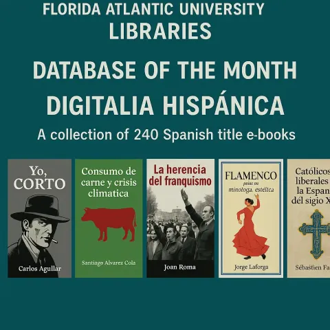Florida Atlantic University Libraries Promote the "Database of the Month,"