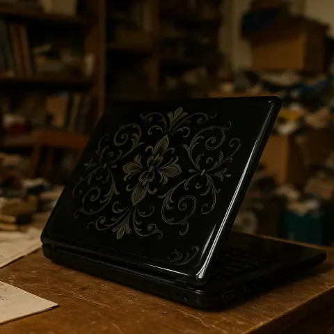 Shiny Black Laptop