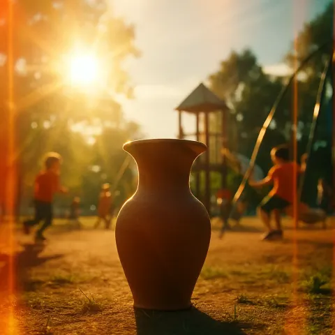 Single Terracotta Vase