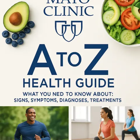 Mayo Clinic A to Z Health Guide Book Cover Featuring