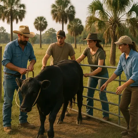 Group of People in a Rural Outdoor