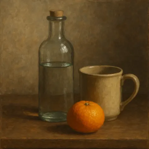Depict a Scene That Includes a Ceramic Mug