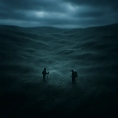 Two Minuscule Figures—one Discernible by a Slender