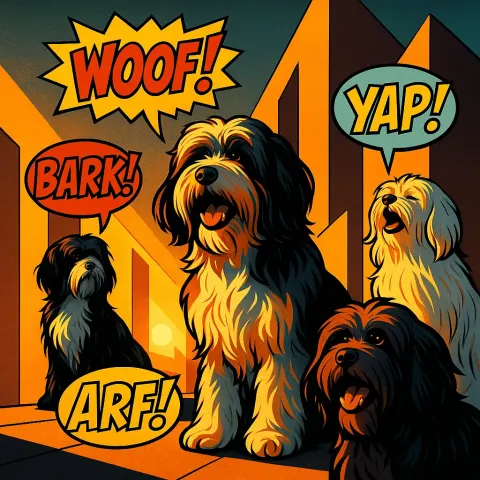 Diverse Tibetan Terriers