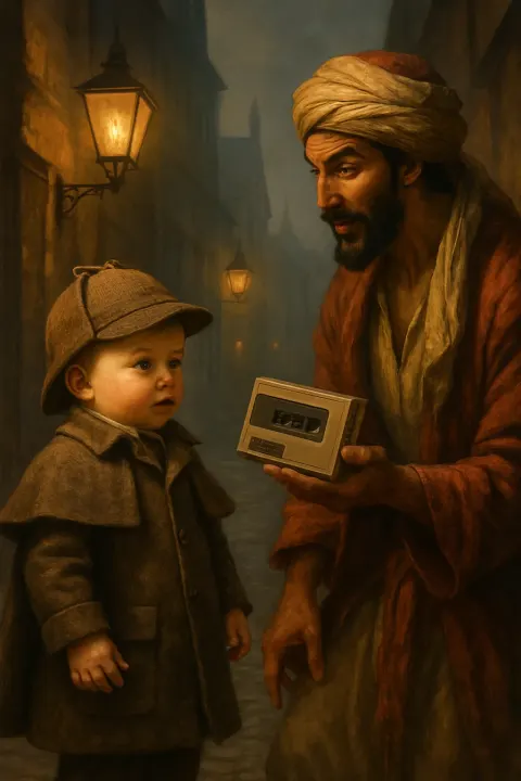 Infant Unmistakably Styled as a Sherlock Holmes Archetype