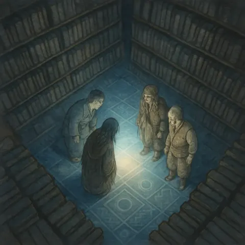 Four Diminutive Figures—a