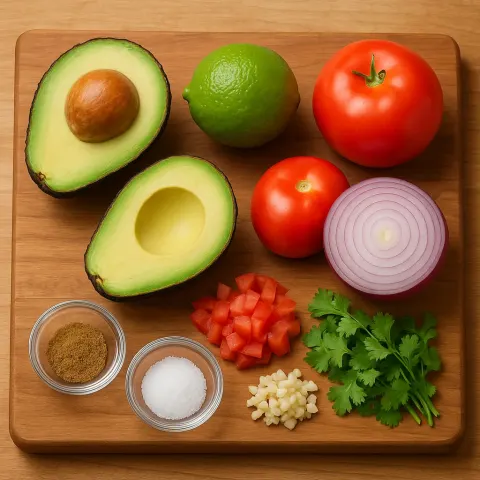 Lifelike Image Depicting All the Key Components for Preparing Fresh