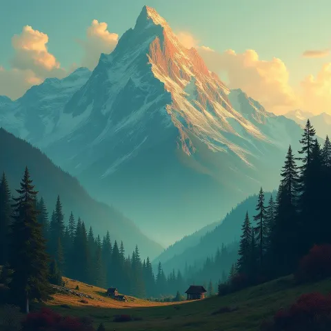 Emerald and Sapphire Mountains at Golden Hour
