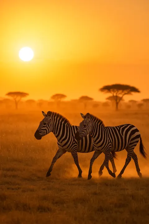 Against the Backdrop of the Sprawling Savanna