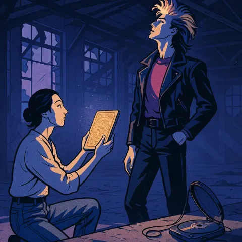 Innocent Character in Jeans
