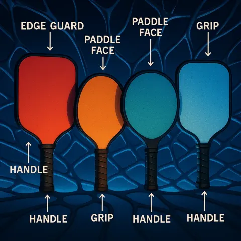 Four Diverse Paddles in a Repeating Pattern