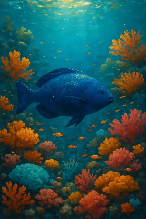 Within a Lively Underwater World