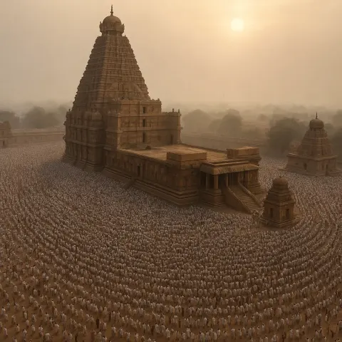 Vast Sea of Countless Pilgrims