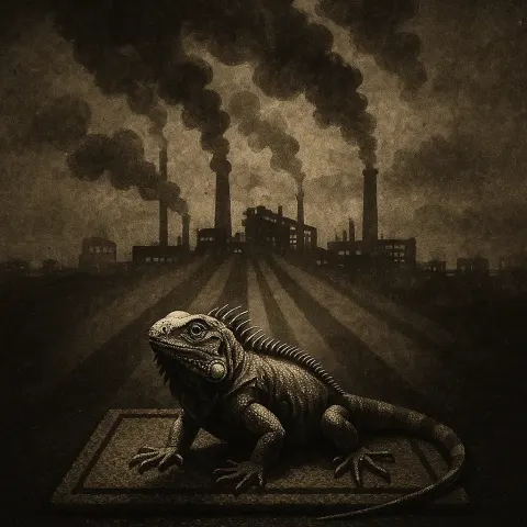 Iguana on a Doormat