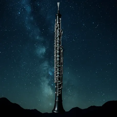 Against the Profound Backdrop of a Starry Night Sky