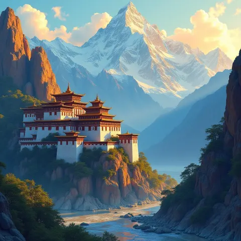 Golden Hour Manga Monasteries in the Himalayas
