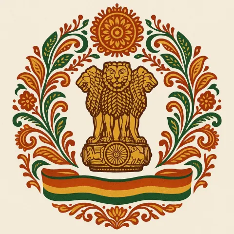 Symbolic Depiction of the National Emblem Belonging to the Nation