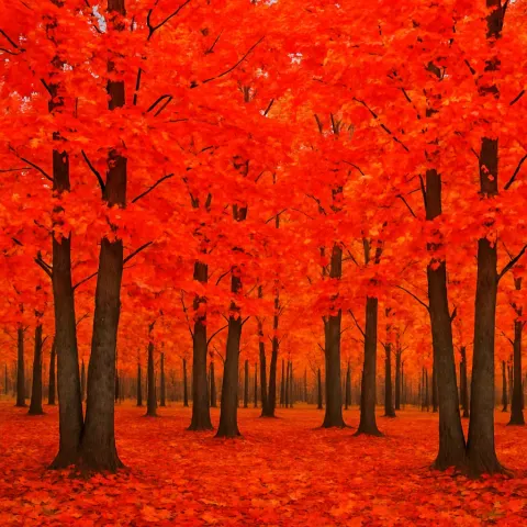 Cluster of Maple Trees