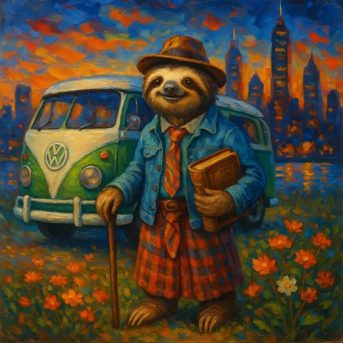 Energetic Oil Painting Depicts