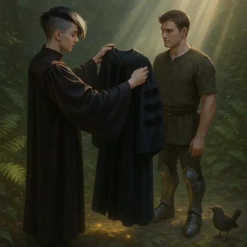 Mentor with Strikingly Asymmetrical Hair