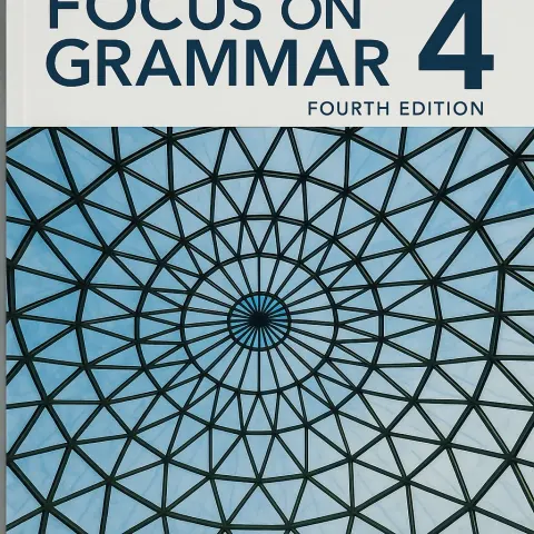 Textbook Cover Titled "Focus on Grammar 4