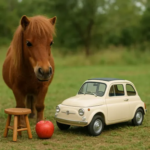 Tiny Car That Is Larger Than a Stool