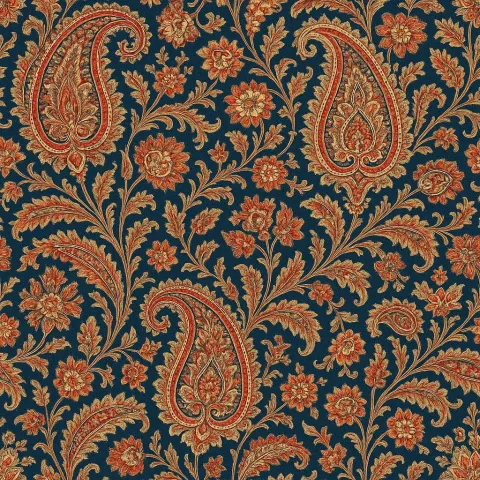 Elaborate and Complex Textile Pattern Inspired by the {style} Tradition