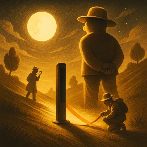 Serene Moonlit Landscape Reveals its Intricate Craftsmanship