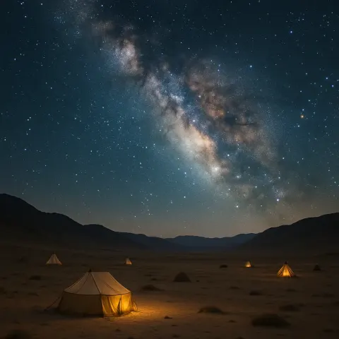 Sparse Scattering of Nomadic Tents Dots a Vast