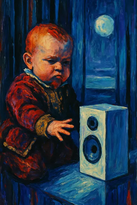 Infant Exuding an Unexpected Air of Solemn Contemplation