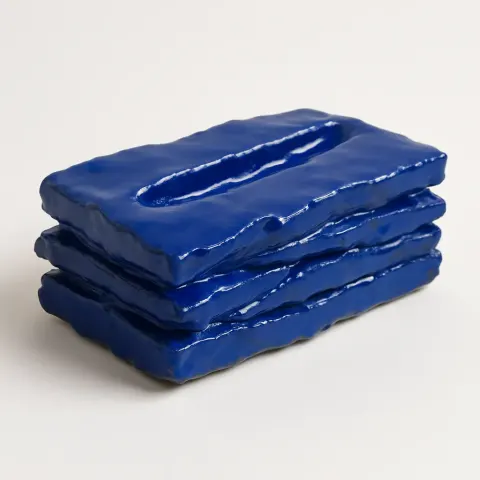 Ceramic Artwork Crafted from Glossy