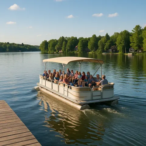 Large Pontoon Boat