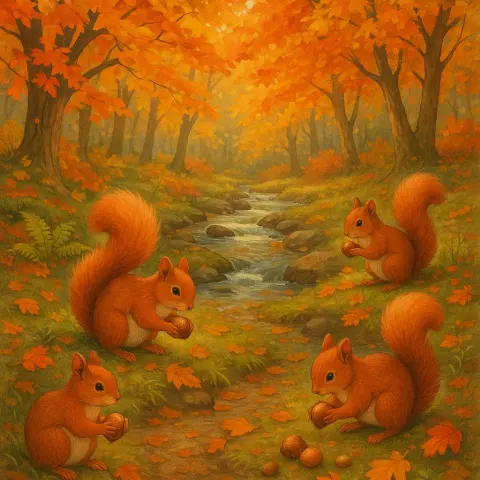 Beneath the Colorful Autumn Foliage