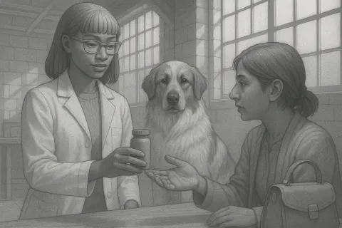 Poised Sub-Saharan African Scientist with Bangs