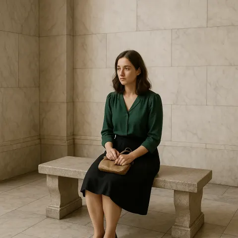 Woman in a Green Blouse